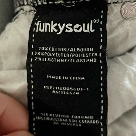 funky soul Jeggings in Light Gray and Black Size 0 - Picture 4 of 4